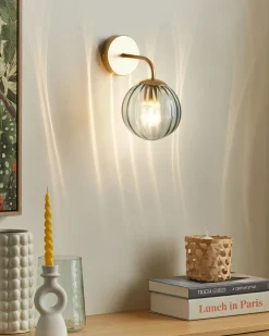 Lampa ścienna BOOMI Niebieski Metal