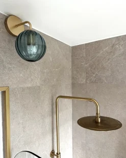 Lampa ścienna BOOMI Niebieski Metal