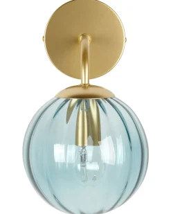 Lampa ścienna BOOMI Niebieski Metal