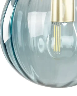 Lampa ścienna BOOMI Niebieski Metal