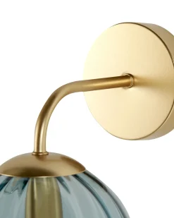 Lampa ścienna BOOMI Niebieski Metal