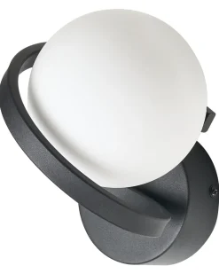 Lampa ścienna COLAGNE Czarny Metal