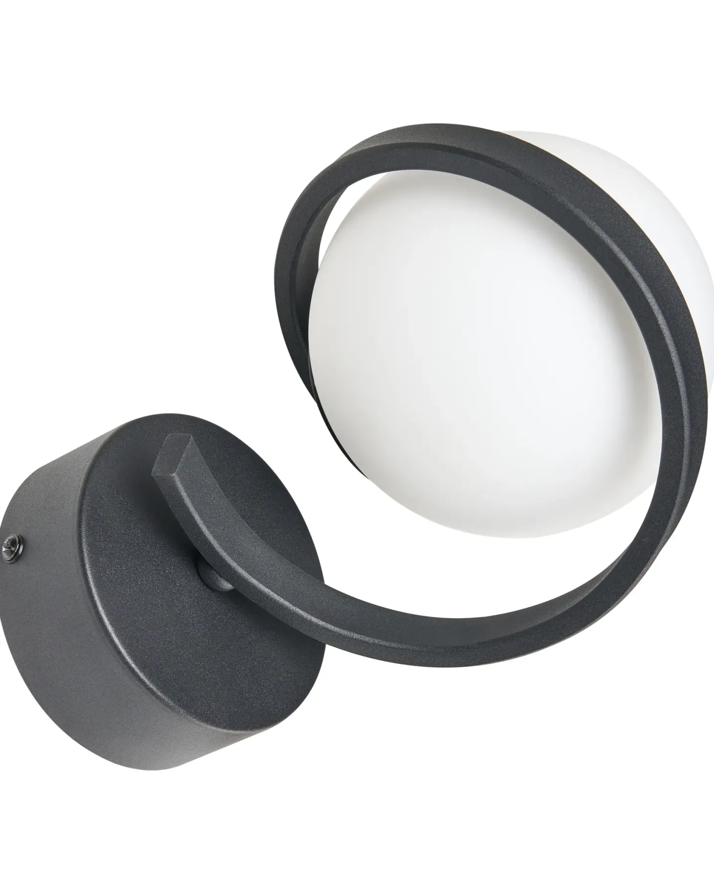Lampa ścienna COLAGNE Czarny Metal