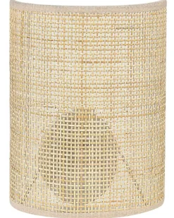 Lampa ścienna DEMITRIE Naturalny Rattan