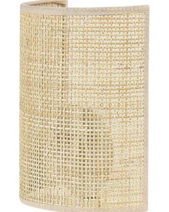 Lampa ścienna DEMITRIE Naturalny Rattan