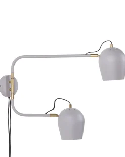 Lampa ścienna ESTRELLA Jasnoszary Metal Regulowana