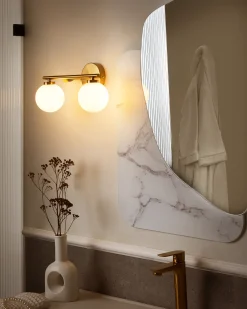 Lampa ścienna GIJOU Mosiężny Metal