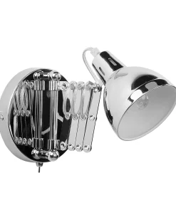 Lampa ścienna HARRINGTON Srebrny Metal Regulowana