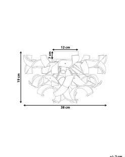 Lampa ścienna ICANA Srebrny Metal