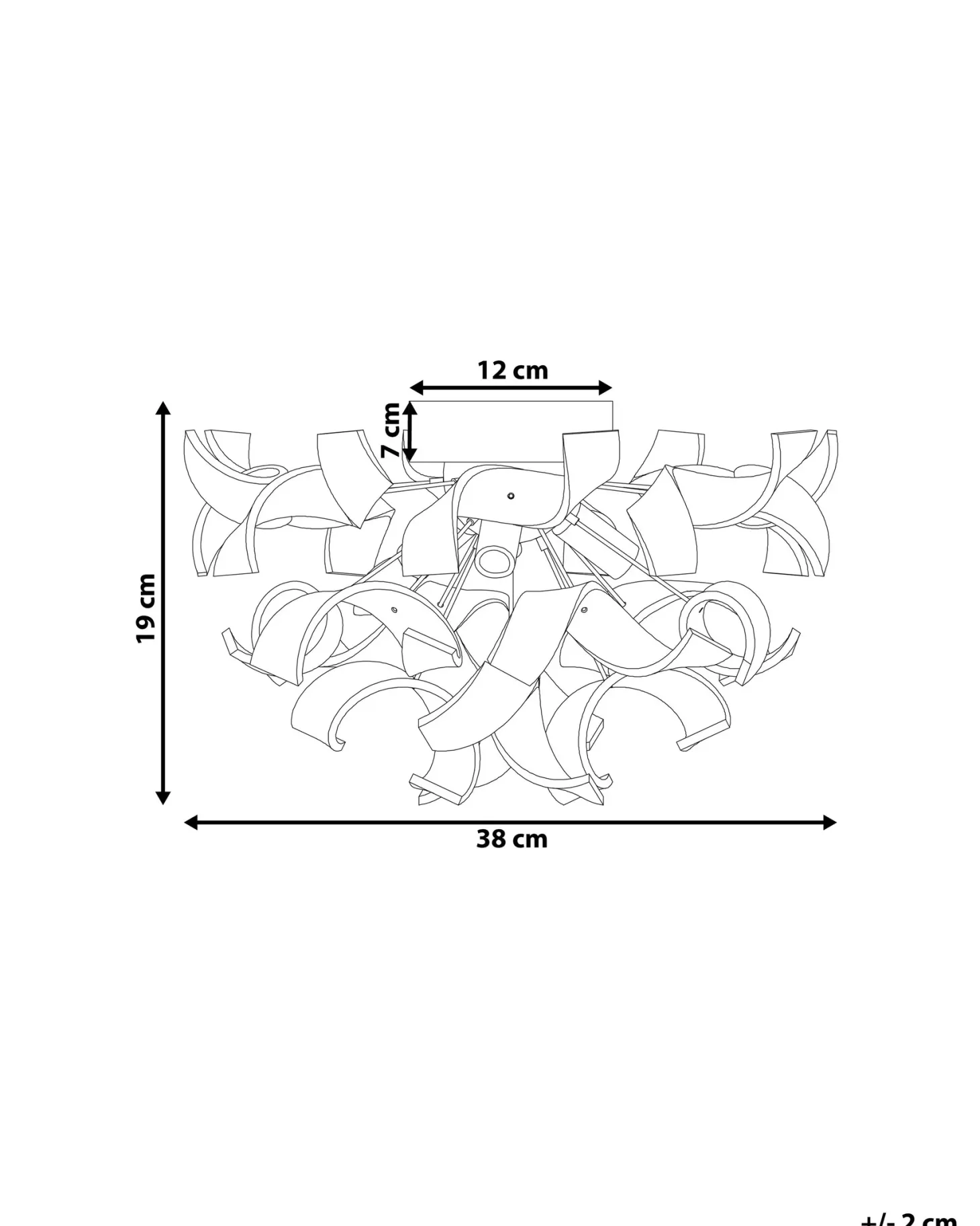 Lampa ścienna ICANA Srebrny Metal