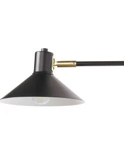 Lampa ścienna KADASSA Czarny Metal Regulowana