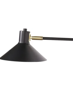 Lampa ścienna KADASSA Czarny Metal Regulowana