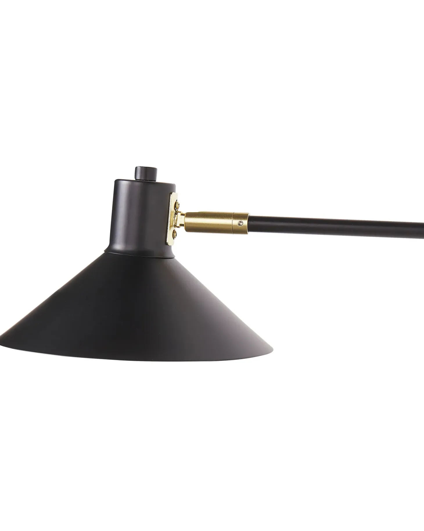 Lampa ścienna KADASSA Czarny Metal Regulowana