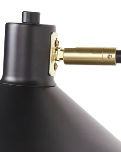 Lampa ścienna KADASSA Czarny Metal Regulowana