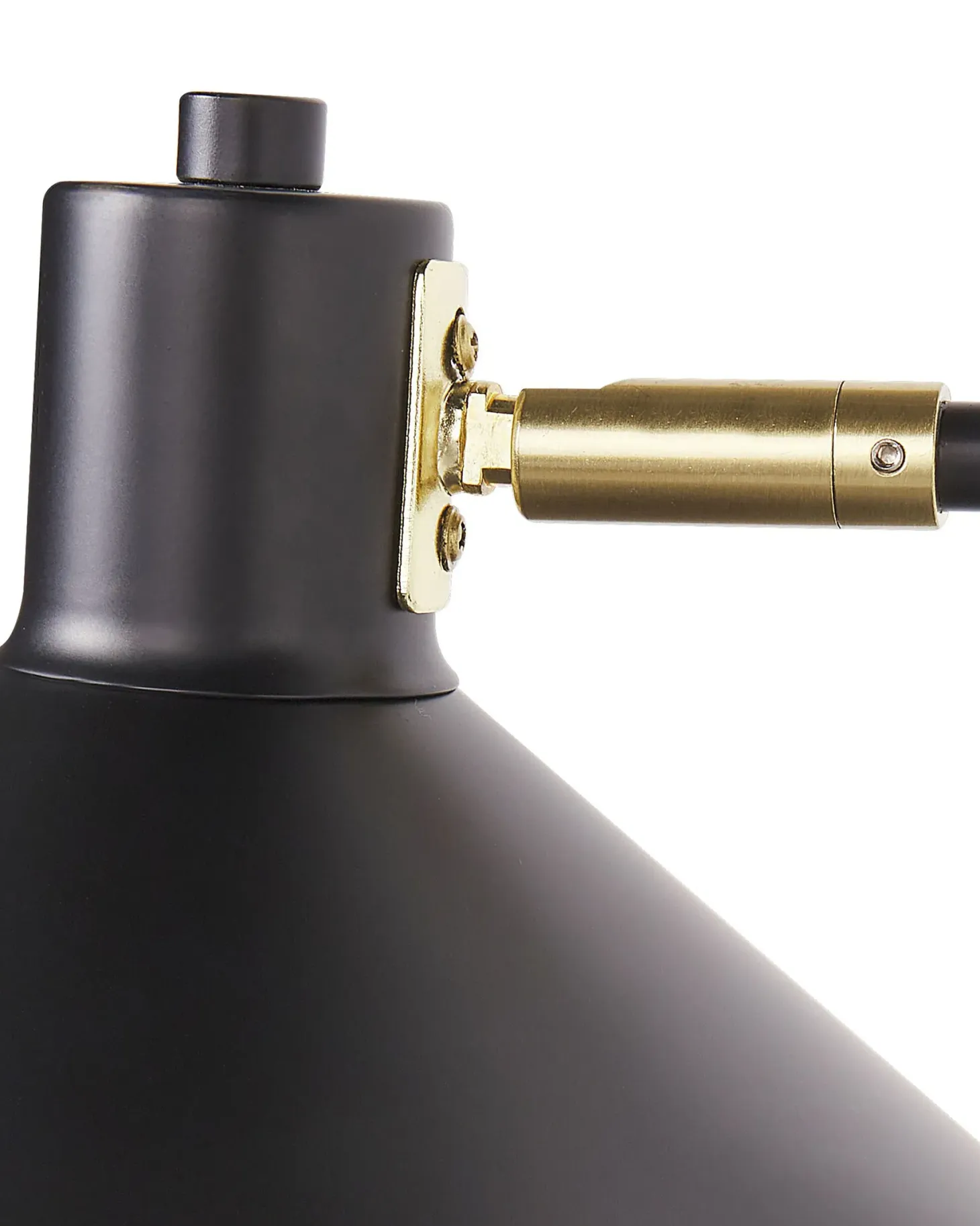Lampa ścienna KADASSA Czarny Metal Regulowana