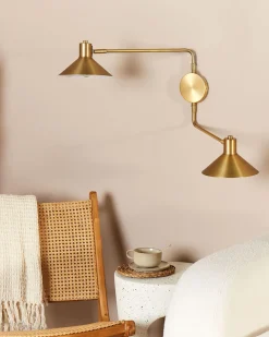 Lampa ścienna KADASSA Złoty Metal Regulowana