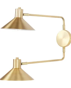 Lampa ścienna KADASSA Złoty Metal Regulowana