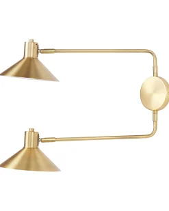 Lampa ścienna KADASSA Złoty Metal Regulowana
