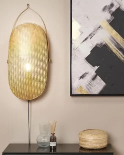 Lampa ścienna KUNTHI Mosiężny Metal