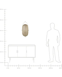 Lampa ścienna KUNTHI Mosiężny Metal