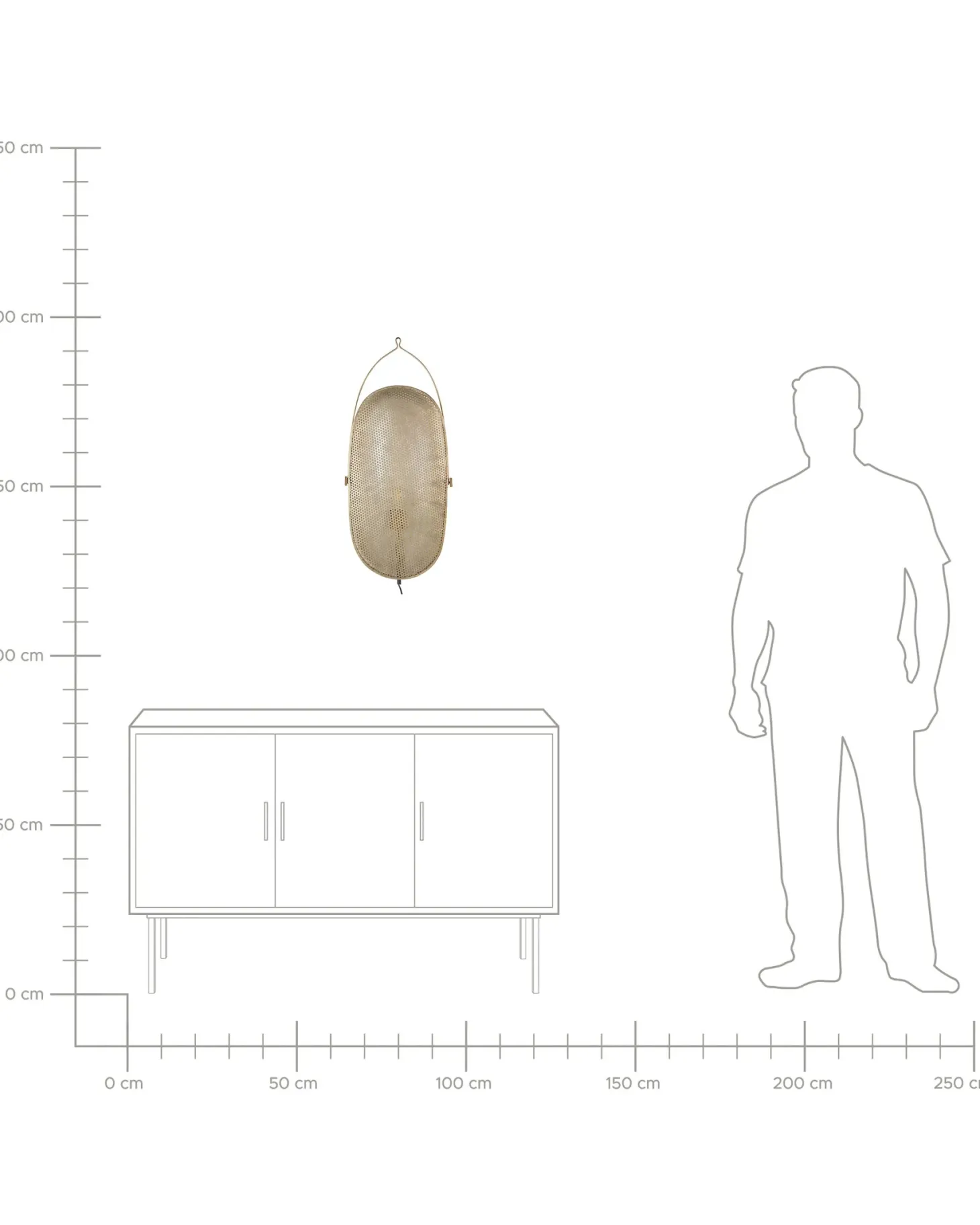 Lampa ścienna KUNTHI Mosiężny Metal