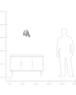 Lampa ścienna Lampa sufitowa COLUMBIA Srebrny Metal