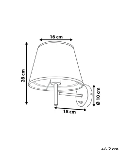 Lampa ścienna Lampa sufitowa COLUMBIA Srebrny Metal