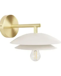 Lampa ścienna LASOLO Biały Metal