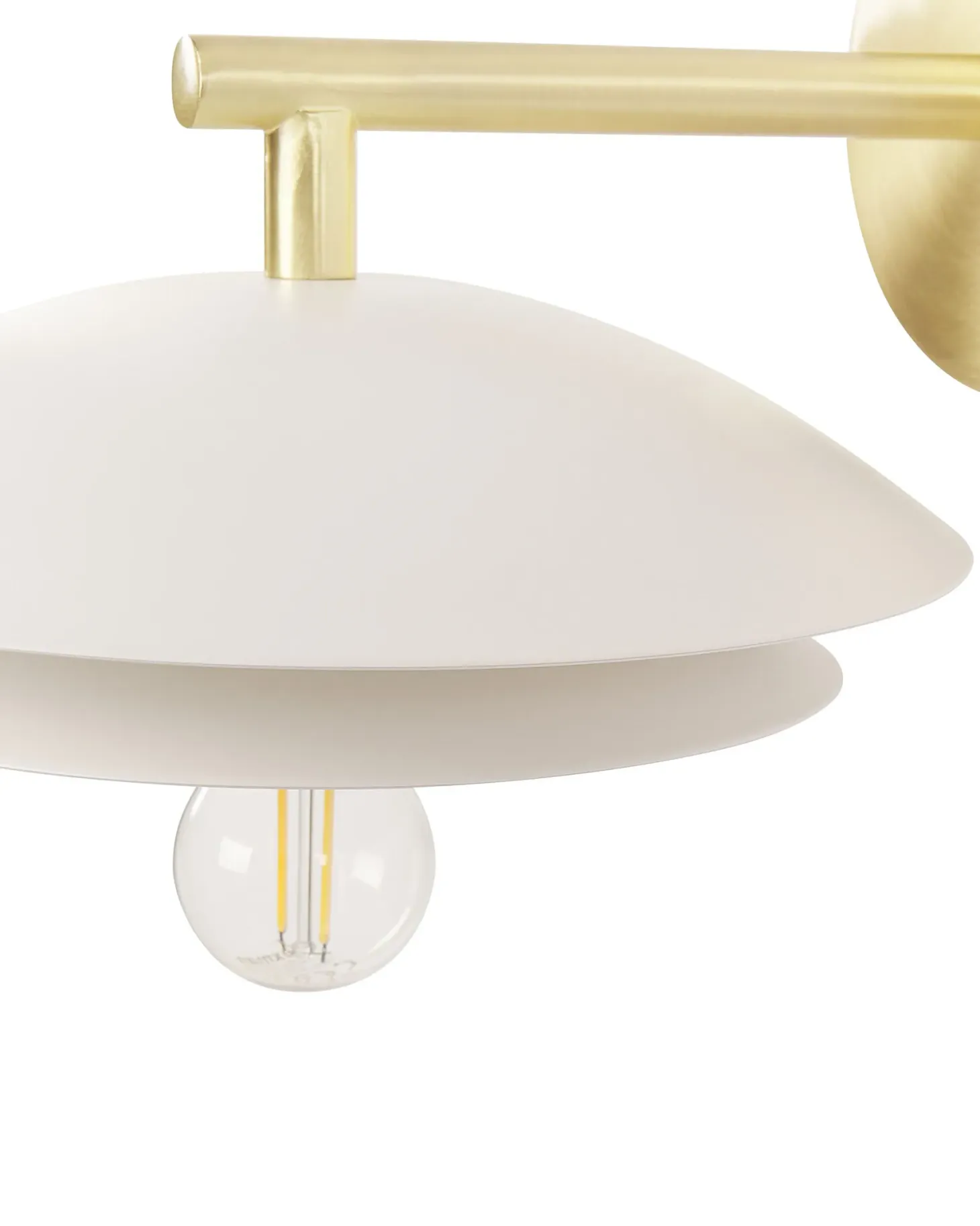 Lampa ścienna LASOLO Biały Metal
