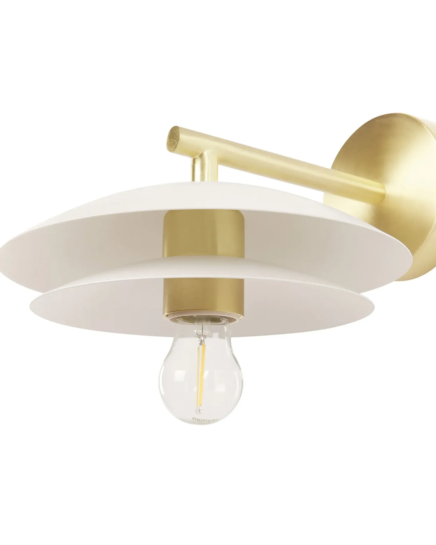 Lampa ścienna LASOLO Biały Metal