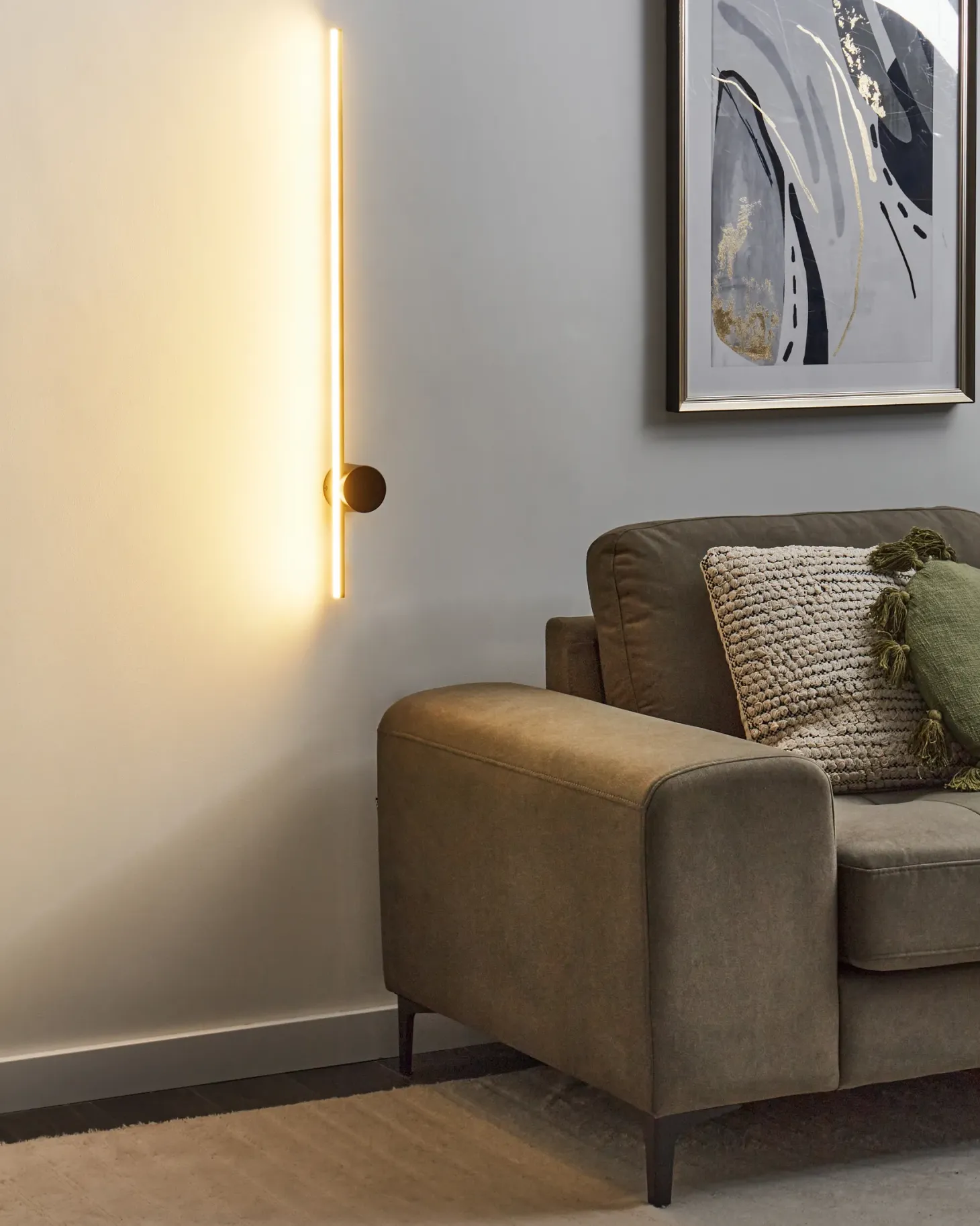Lampa ścienna LED INGENIO Złoty Metal