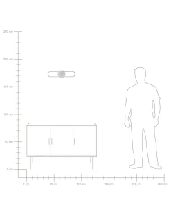 Lampa ścienna LED KRANG Srebrny Metal