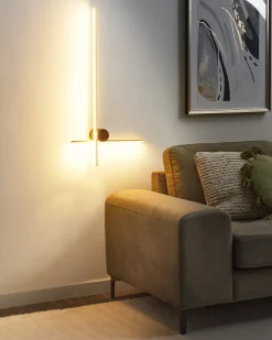 Lampa ścienna LED NUEVO Złoty Metal