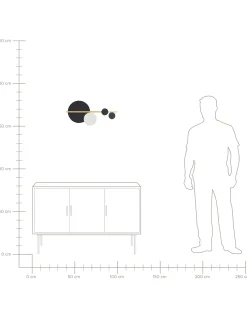 Lampa ścienna LED PARITA Czarny Metal