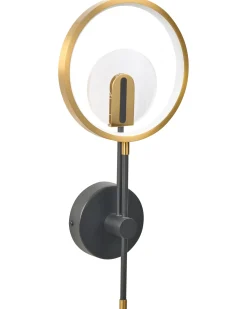 Lampa ścienna LED SAMBRE Złoty Czarny Metal