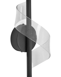Lampa ścienna LED SARELA Czarny Metal