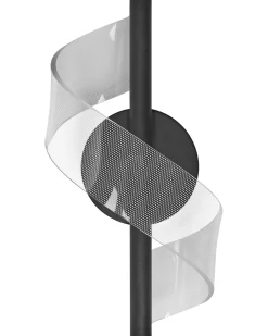 Lampa ścienna LED SARELA Czarny Metal