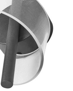 Lampa ścienna LED SARELA Czarny Metal
