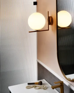 Lampa ścienna LIZONNE Złoty Metal