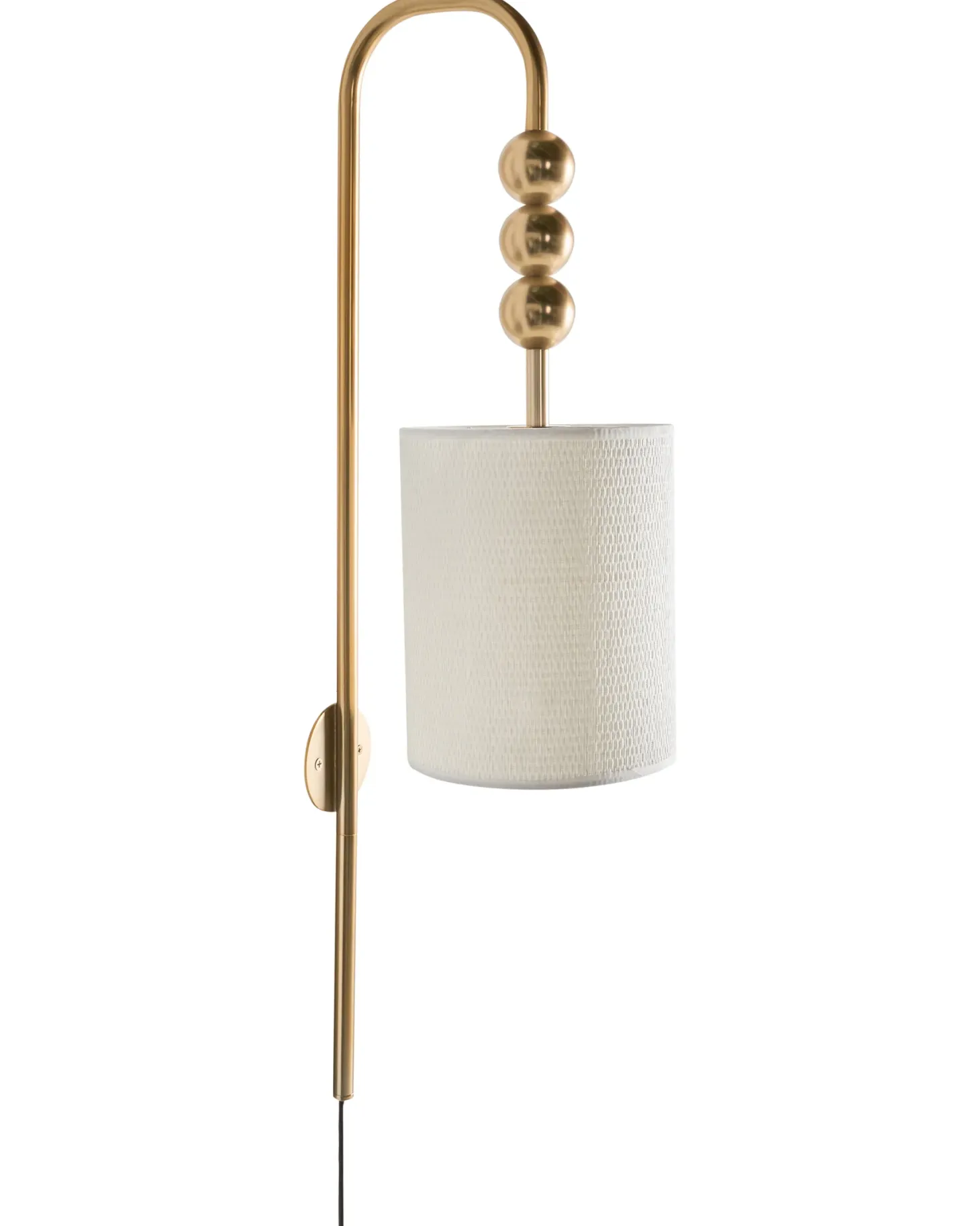 Lampa ścienna LOKY Mosiężny Metal