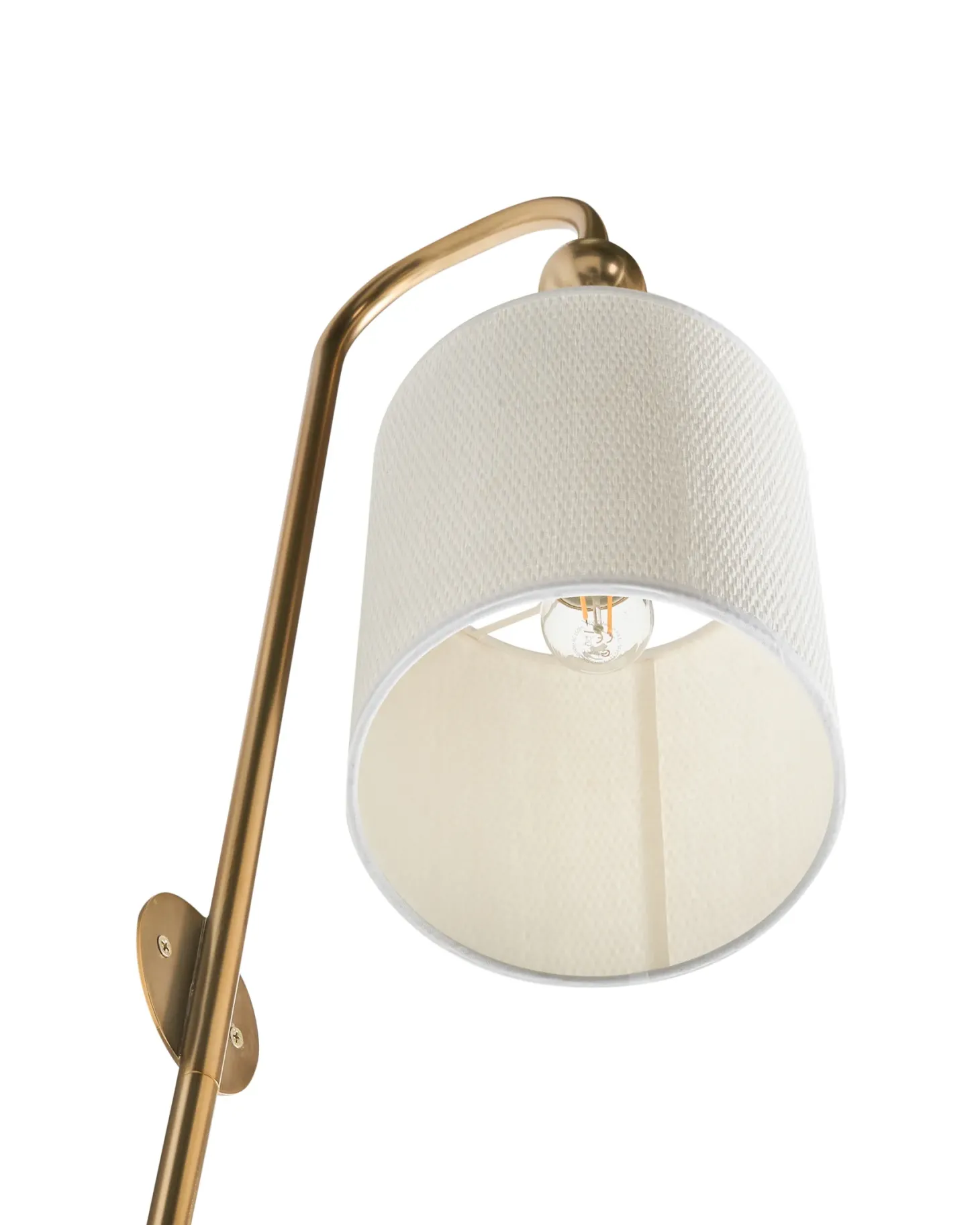 Lampa ścienna LOKY Mosiężny Metal