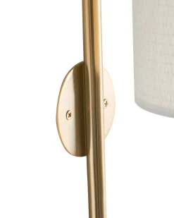 Lampa ścienna LOKY Mosiężny Metal