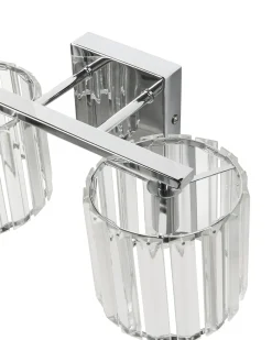 Lampa ścienna LOURIDO Srebrny Metal
