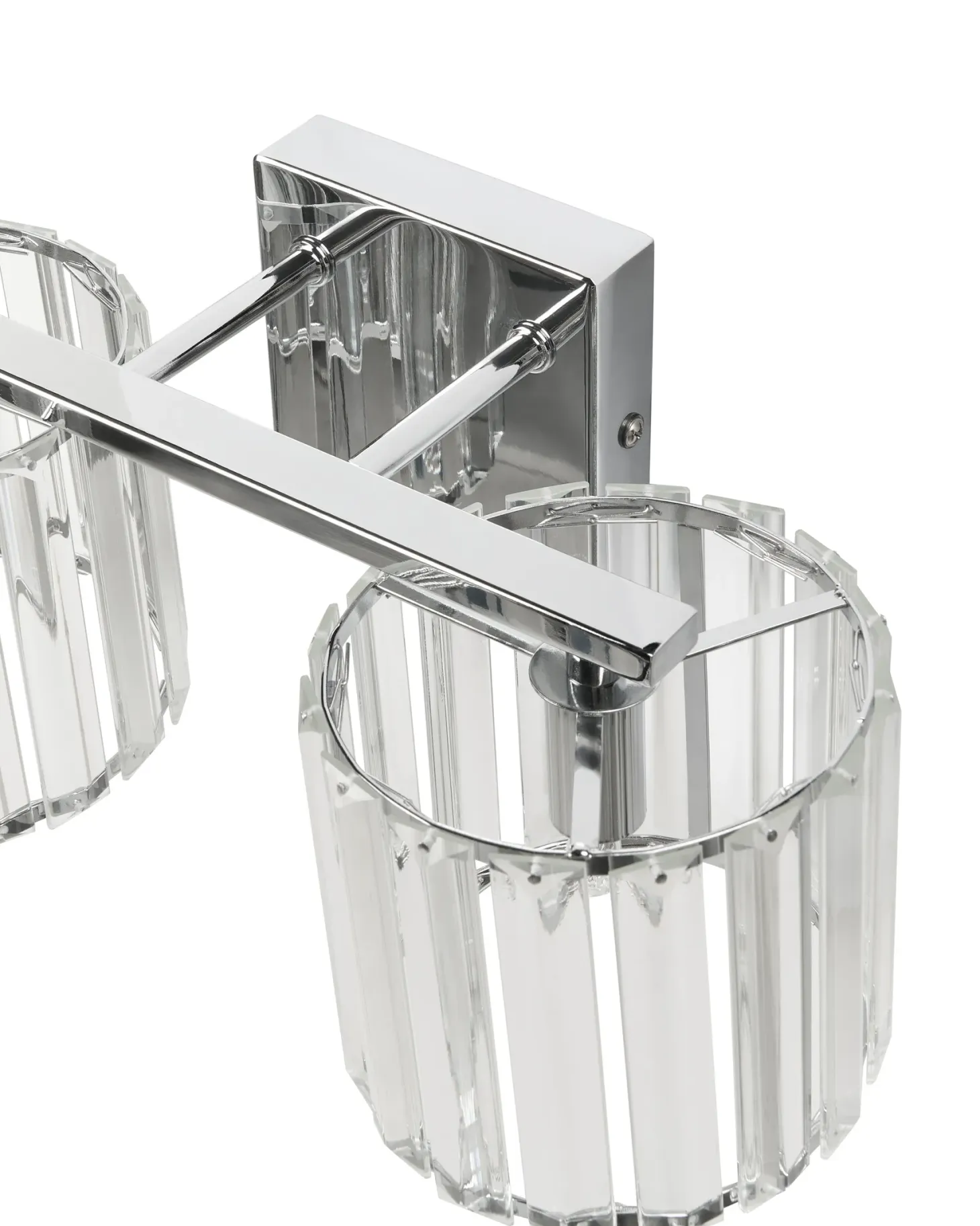 Lampa ścienna LOURIDO Srebrny Metal