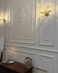 Lampa ścienna LOURIDO Złoty Metal
