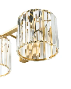 Lampa ścienna LOURIDO Złoty Metal