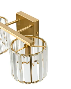 Lampa ścienna LOURIDO Złoty Metal