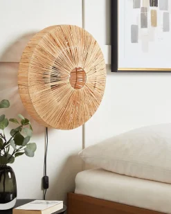 Lampa ścienna LUMUT Naturalny Plecionka