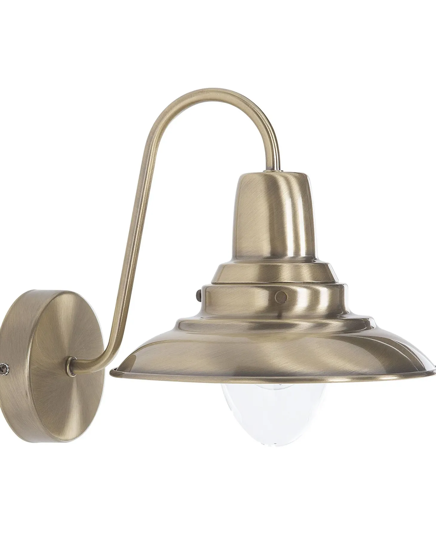 Lampa ścienna LUZA Mosiężny Metal