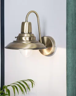 Lampa ścienna LUZA Mosiężny Metal